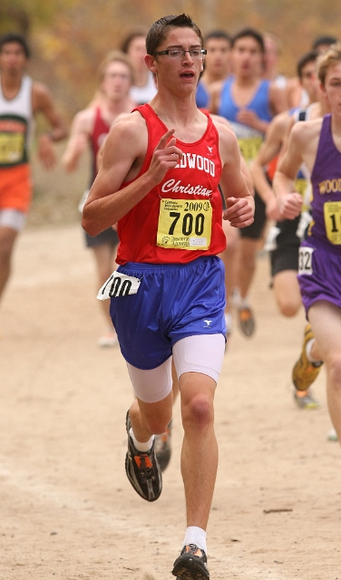 2009 CIF XC Boys D5-051.JPG - 2009 California CIF Cross Country Championships, Woodward Park, Fresno, California